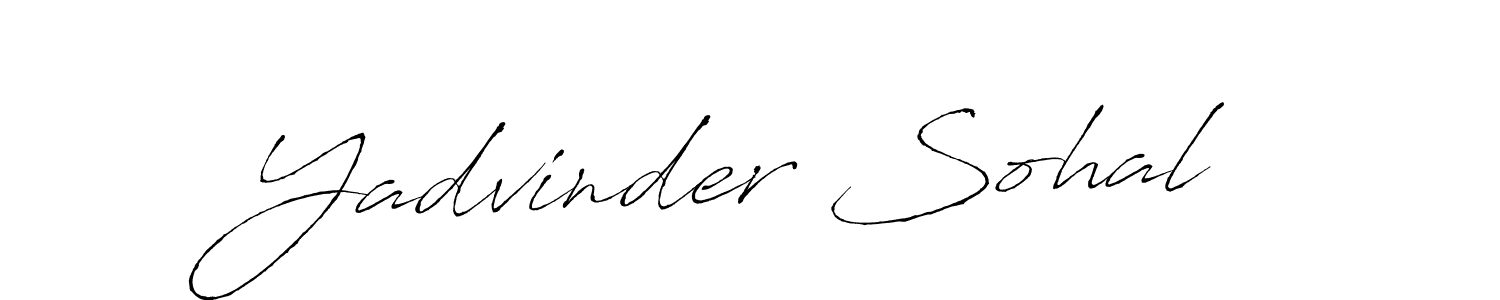 Make a beautiful signature design for name Yadvinder Sohal. With this signature (Antro_Vectra) style, you can create a handwritten signature for free. Yadvinder Sohal signature style 6 images and pictures png