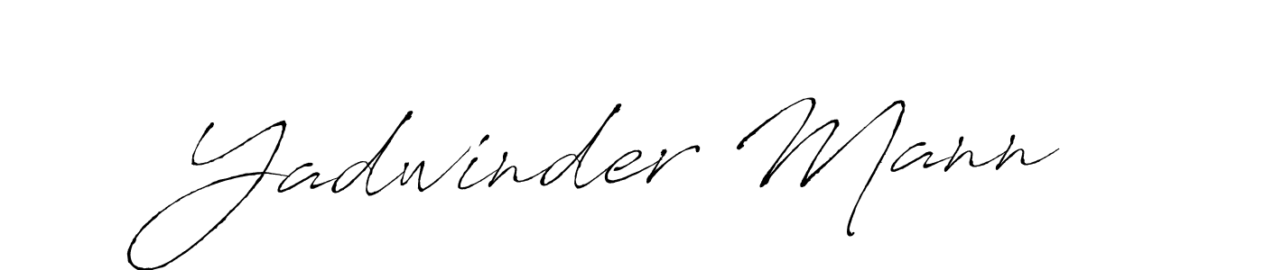 Create a beautiful signature design for name Yadwinder Mann. With this signature (Antro_Vectra) fonts, you can make a handwritten signature for free. Yadwinder Mann signature style 6 images and pictures png