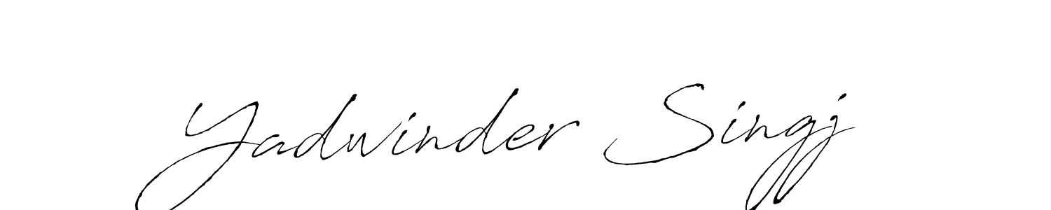 Yadwinder Singj stylish signature style. Best Handwritten Sign (Antro_Vectra) for my name. Handwritten Signature Collection Ideas for my name Yadwinder Singj. Yadwinder Singj signature style 6 images and pictures png