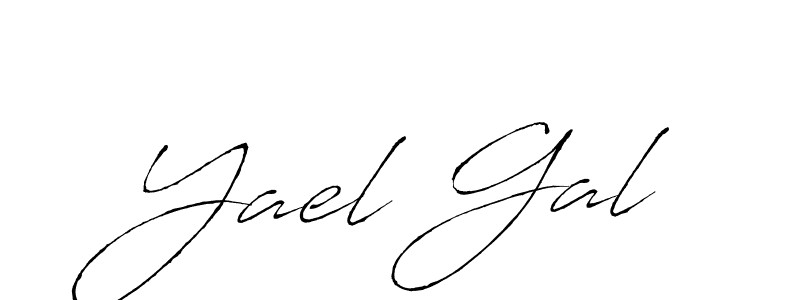 How to make Yael Gal name signature. Use Antro_Vectra style for creating short signs online. This is the latest handwritten sign. Yael Gal signature style 6 images and pictures png