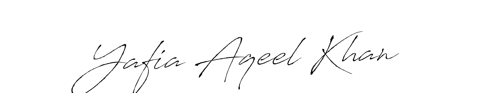 Make a beautiful signature design for name Yafia Aqeel Khan. With this signature (Antro_Vectra) style, you can create a handwritten signature for free. Yafia Aqeel Khan signature style 6 images and pictures png