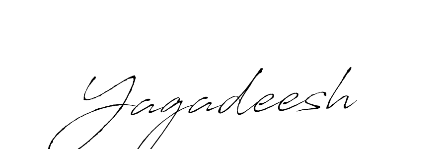 Make a beautiful signature design for name Yagadeesh. With this signature (Antro_Vectra) style, you can create a handwritten signature for free. Yagadeesh signature style 6 images and pictures png