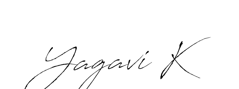 Design your own signature with our free online signature maker. With this signature software, you can create a handwritten (Antro_Vectra) signature for name Yagavi K. Yagavi K signature style 6 images and pictures png