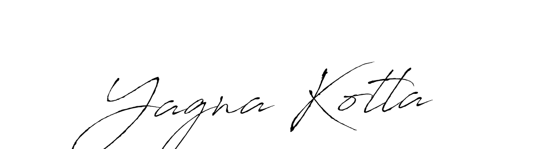 Design your own signature with our free online signature maker. With this signature software, you can create a handwritten (Antro_Vectra) signature for name Yagna Kotla. Yagna Kotla signature style 6 images and pictures png