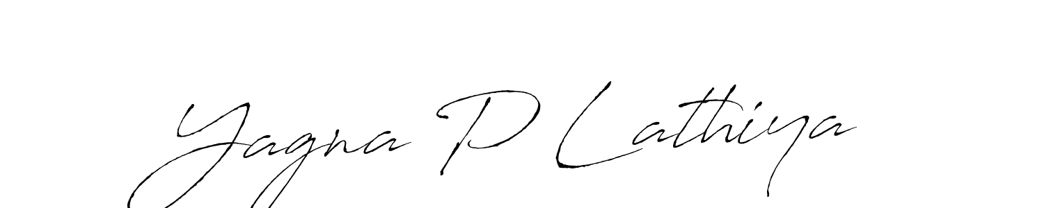 Also we have Yagna P Lathiya name is the best signature style. Create professional handwritten signature collection using Antro_Vectra autograph style. Yagna P Lathiya signature style 6 images and pictures png