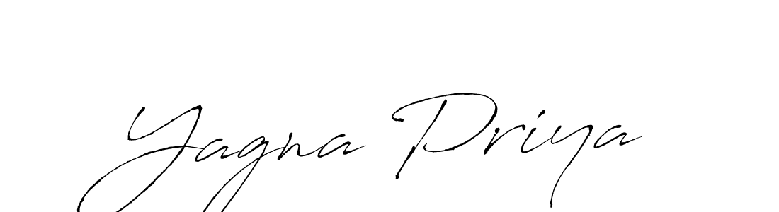How to make Yagna Priya name signature. Use Antro_Vectra style for creating short signs online. This is the latest handwritten sign. Yagna Priya signature style 6 images and pictures png