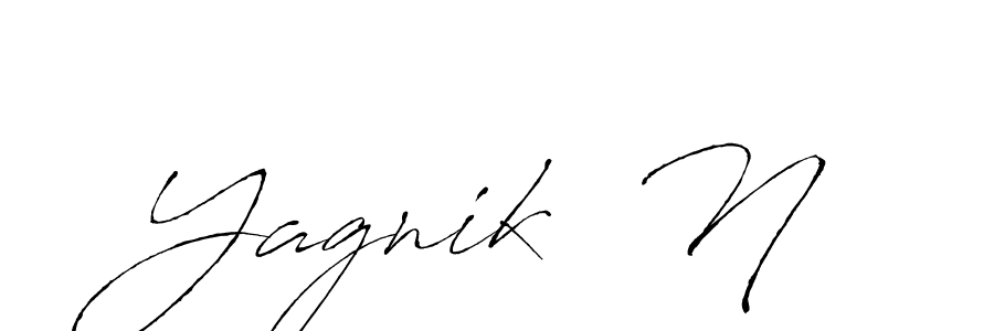 It looks lik you need a new signature style for name Yagnik  N. Design unique handwritten (Antro_Vectra) signature with our free signature maker in just a few clicks. Yagnik  N signature style 6 images and pictures png