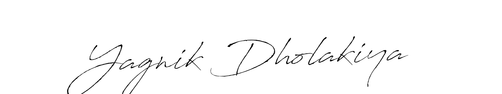 Make a beautiful signature design for name Yagnik Dholakiya. With this signature (Antro_Vectra) style, you can create a handwritten signature for free. Yagnik Dholakiya signature style 6 images and pictures png