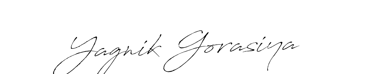 Use a signature maker to create a handwritten signature online. With this signature software, you can design (Antro_Vectra) your own signature for name Yagnik Gorasiya. Yagnik Gorasiya signature style 6 images and pictures png