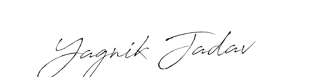 Create a beautiful signature design for name Yagnik Jadav. With this signature (Antro_Vectra) fonts, you can make a handwritten signature for free. Yagnik Jadav signature style 6 images and pictures png