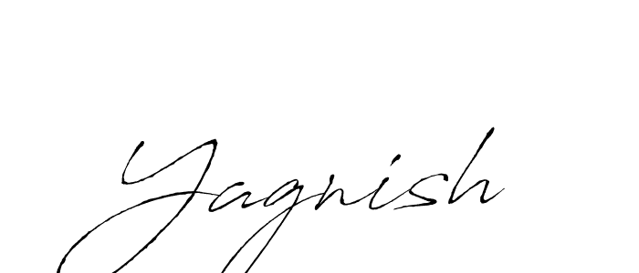 Design your own signature with our free online signature maker. With this signature software, you can create a handwritten (Antro_Vectra) signature for name Yagnish. Yagnish signature style 6 images and pictures png