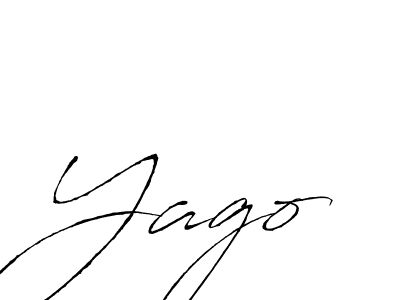 You should practise on your own different ways (Antro_Vectra) to write your name (Yago) in signature. don't let someone else do it for you. Yago signature style 6 images and pictures png