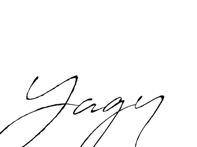 Use a signature maker to create a handwritten signature online. With this signature software, you can design (Antro_Vectra) your own signature for name Yagy. Yagy signature style 6 images and pictures png