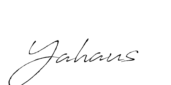 Design your own signature with our free online signature maker. With this signature software, you can create a handwritten (Antro_Vectra) signature for name Yahaus. Yahaus signature style 6 images and pictures png
