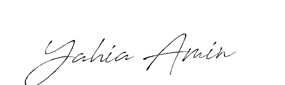 Also we have Yahia Amin name is the best signature style. Create professional handwritten signature collection using Antro_Vectra autograph style. Yahia Amin signature style 6 images and pictures png