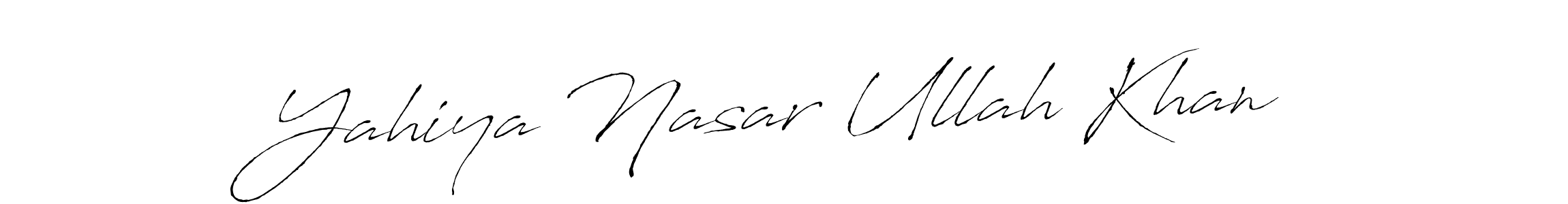 You should practise on your own different ways (Antro_Vectra) to write your name (Yahiya Nasar Ullah Khan) in signature. don't let someone else do it for you. Yahiya Nasar Ullah Khan signature style 6 images and pictures png