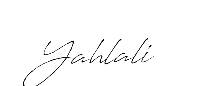 How to make Yahlali signature? Antro_Vectra is a professional autograph style. Create handwritten signature for Yahlali name. Yahlali signature style 6 images and pictures png