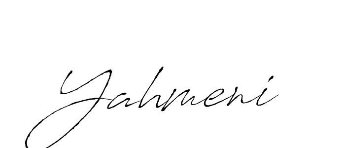 It looks lik you need a new signature style for name Yahmeni. Design unique handwritten (Antro_Vectra) signature with our free signature maker in just a few clicks. Yahmeni signature style 6 images and pictures png