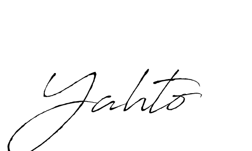 Also we have Yahto name is the best signature style. Create professional handwritten signature collection using Antro_Vectra autograph style. Yahto signature style 6 images and pictures png