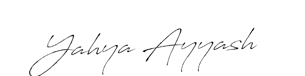 Yahya Ayyash stylish signature style. Best Handwritten Sign (Antro_Vectra) for my name. Handwritten Signature Collection Ideas for my name Yahya Ayyash. Yahya Ayyash signature style 6 images and pictures png