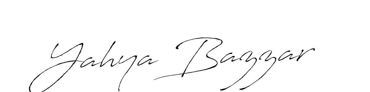 How to make Yahya Bazzar name signature. Use Antro_Vectra style for creating short signs online. This is the latest handwritten sign. Yahya Bazzar signature style 6 images and pictures png