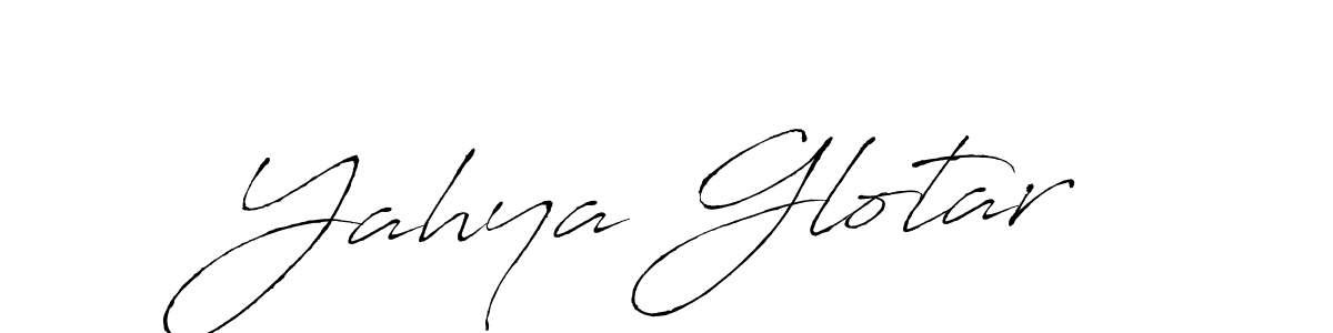 Yahya Glotar stylish signature style. Best Handwritten Sign (Antro_Vectra) for my name. Handwritten Signature Collection Ideas for my name Yahya Glotar. Yahya Glotar signature style 6 images and pictures png