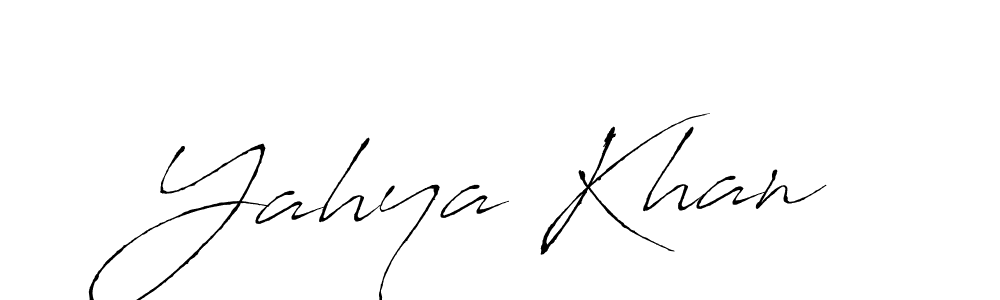 Yahya Khan stylish signature style. Best Handwritten Sign (Antro_Vectra) for my name. Handwritten Signature Collection Ideas for my name Yahya Khan. Yahya Khan signature style 6 images and pictures png