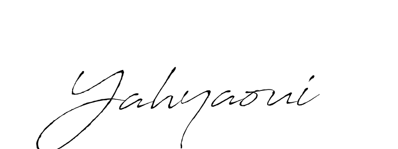 Use a signature maker to create a handwritten signature online. With this signature software, you can design (Antro_Vectra) your own signature for name Yahyaoui. Yahyaoui signature style 6 images and pictures png