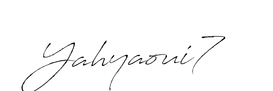 Design your own signature with our free online signature maker. With this signature software, you can create a handwritten (Antro_Vectra) signature for name Yahyaoui7. Yahyaoui7 signature style 6 images and pictures png