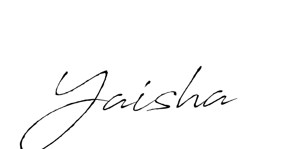 Design your own signature with our free online signature maker. With this signature software, you can create a handwritten (Antro_Vectra) signature for name Yaisha. Yaisha signature style 6 images and pictures png