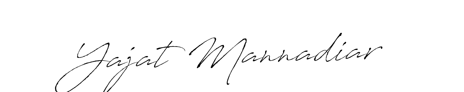 How to make Yajat Mannadiar name signature. Use Antro_Vectra style for creating short signs online. This is the latest handwritten sign. Yajat Mannadiar signature style 6 images and pictures png