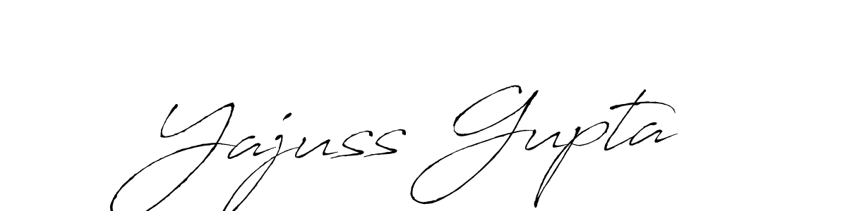 How to make Yajuss Gupta name signature. Use Antro_Vectra style for creating short signs online. This is the latest handwritten sign. Yajuss Gupta signature style 6 images and pictures png