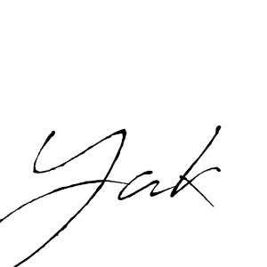 How to make Yak signature? Antro_Vectra is a professional autograph style. Create handwritten signature for Yak name. Yak signature style 6 images and pictures png