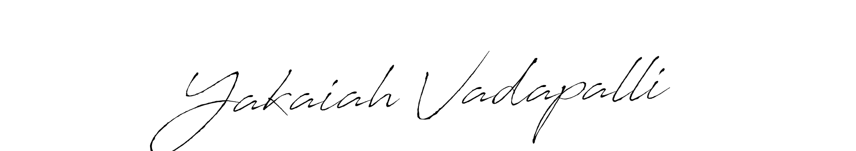 How to make Yakaiah Vadapalli name signature. Use Antro_Vectra style for creating short signs online. This is the latest handwritten sign. Yakaiah Vadapalli signature style 6 images and pictures png