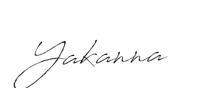 How to make Yakanna signature? Antro_Vectra is a professional autograph style. Create handwritten signature for Yakanna name. Yakanna signature style 6 images and pictures png