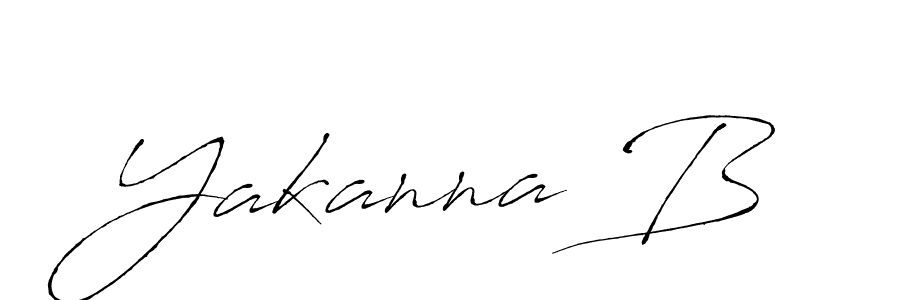 Create a beautiful signature design for name Yakanna B. With this signature (Antro_Vectra) fonts, you can make a handwritten signature for free. Yakanna B signature style 6 images and pictures png