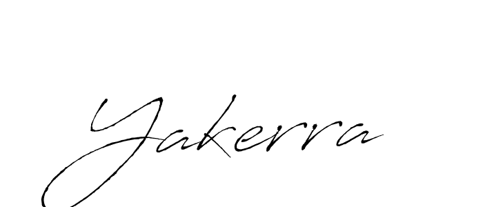 Yakerra stylish signature style. Best Handwritten Sign (Antro_Vectra) for my name. Handwritten Signature Collection Ideas for my name Yakerra. Yakerra signature style 6 images and pictures png