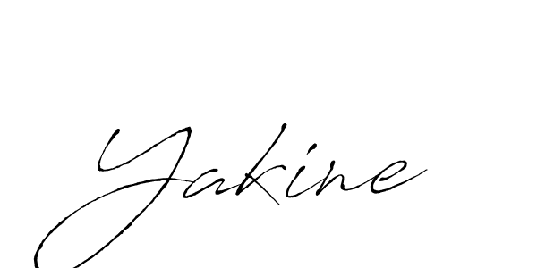 Yakine stylish signature style. Best Handwritten Sign (Antro_Vectra) for my name. Handwritten Signature Collection Ideas for my name Yakine. Yakine signature style 6 images and pictures png