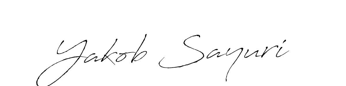 Design your own signature with our free online signature maker. With this signature software, you can create a handwritten (Antro_Vectra) signature for name Yakob Sayuri. Yakob Sayuri signature style 6 images and pictures png
