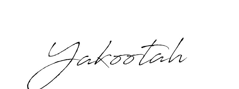 Design your own signature with our free online signature maker. With this signature software, you can create a handwritten (Antro_Vectra) signature for name Yakootah. Yakootah signature style 6 images and pictures png