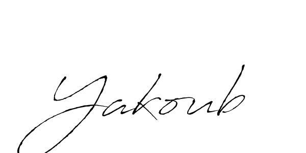 Yakoub stylish signature style. Best Handwritten Sign (Antro_Vectra) for my name. Handwritten Signature Collection Ideas for my name Yakoub. Yakoub signature style 6 images and pictures png