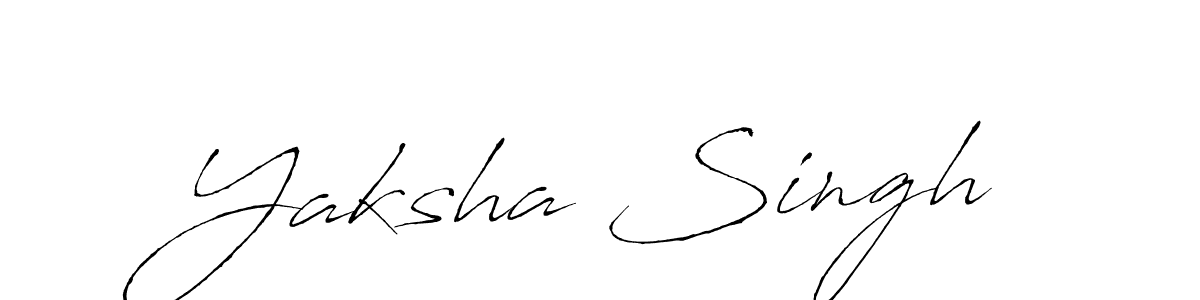 Design your own signature with our free online signature maker. With this signature software, you can create a handwritten (Antro_Vectra) signature for name Yaksha Singh. Yaksha Singh signature style 6 images and pictures png