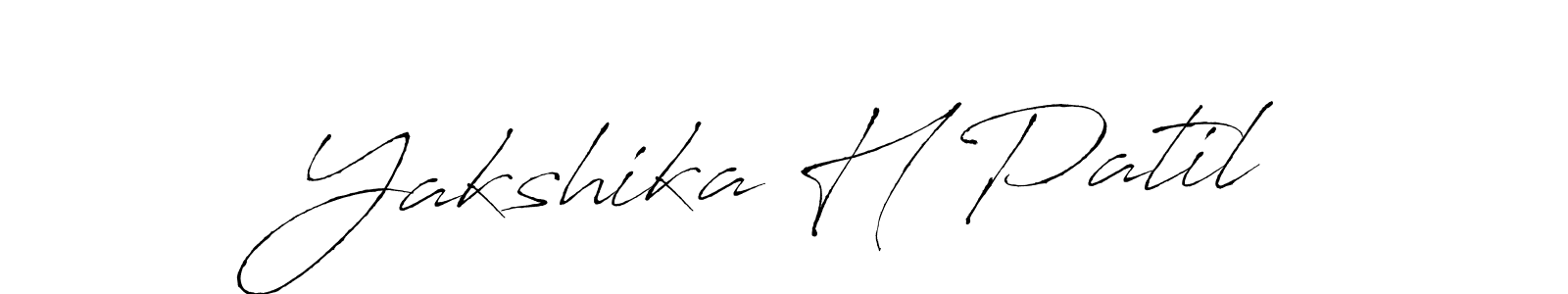 You should practise on your own different ways (Antro_Vectra) to write your name (Yakshika H Patil) in signature. don't let someone else do it for you. Yakshika H Patil signature style 6 images and pictures png