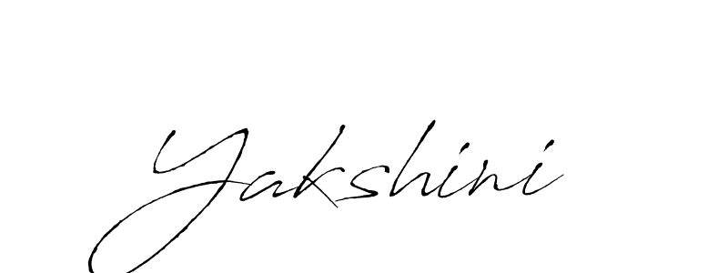 Use a signature maker to create a handwritten signature online. With this signature software, you can design (Antro_Vectra) your own signature for name Yakshini. Yakshini signature style 6 images and pictures png