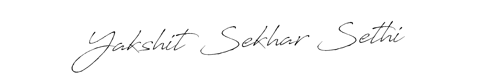 Design your own signature with our free online signature maker. With this signature software, you can create a handwritten (Antro_Vectra) signature for name Yakshit Sekhar Sethi. Yakshit Sekhar Sethi signature style 6 images and pictures png