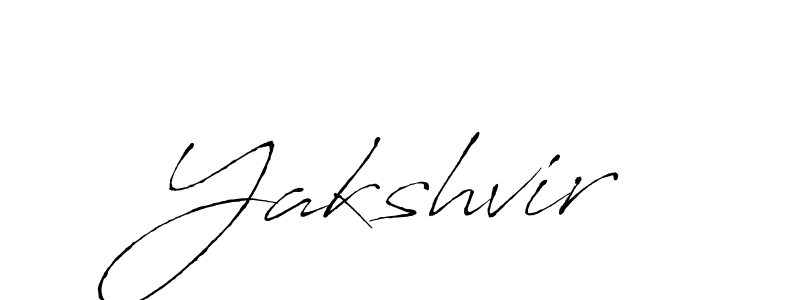 Use a signature maker to create a handwritten signature online. With this signature software, you can design (Antro_Vectra) your own signature for name Yakshvir. Yakshvir signature style 6 images and pictures png