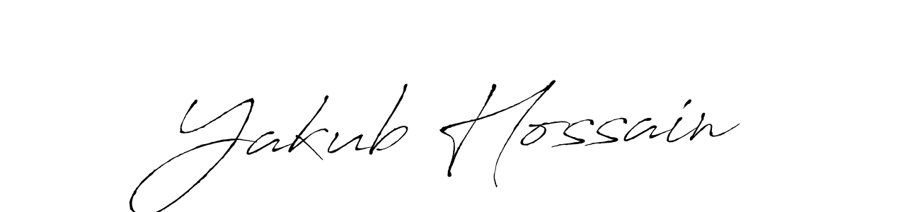 How to make Yakub Hossain name signature. Use Antro_Vectra style for creating short signs online. This is the latest handwritten sign. Yakub Hossain signature style 6 images and pictures png