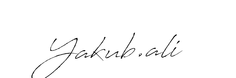 Design your own signature with our free online signature maker. With this signature software, you can create a handwritten (Antro_Vectra) signature for name Yakub.ali. Yakub.ali signature style 6 images and pictures png