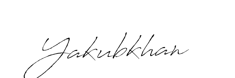 Design your own signature with our free online signature maker. With this signature software, you can create a handwritten (Antro_Vectra) signature for name Yakubkhan. Yakubkhan signature style 6 images and pictures png