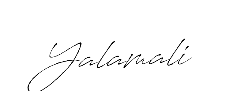 How to make Yalamali signature? Antro_Vectra is a professional autograph style. Create handwritten signature for Yalamali name. Yalamali signature style 6 images and pictures png